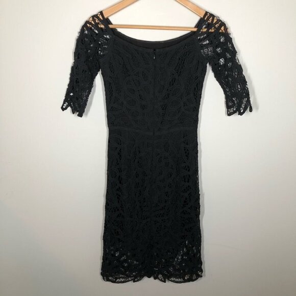 SAYLOR  Black Lace Overlay Dress Size XS - Picture 9 of 9